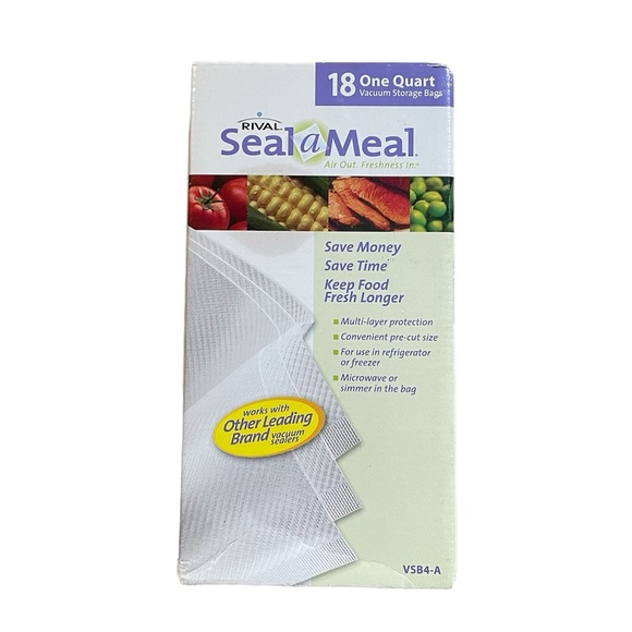 Seal A Meal One Quart Vacuum Storage Bags New Unopened Size 18 Count - Picture 3 of 3